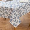Cotton Small Round Table Cloth Blue 150/120/140*140/140*180/140*200 CM Table Cloth Circle/Square Vintage Blue Tea Several Covers