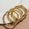 3pcs Vintage Bamboo Curved Tube Bracelets for Women Men Punk Colorful Resin Beaded Elastic Stackable Bangles Couple Jewelry Gift
