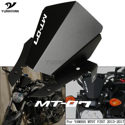 Motocykl CNC hliníková sada deflektoru čelního skla se hodí pro YAMAHA MT-07 MT 07 MT07 FZ07 FZ-07 2013 2014 2015 2016