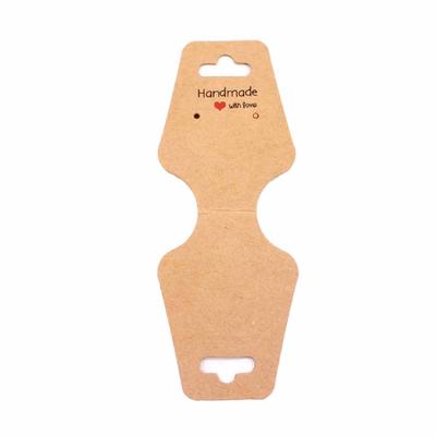 100Pcs Necklace Card Display Earrings Tag Cards Foldable Packaging Organizer Self-Assembly DIY Accessories Storage