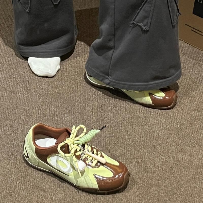 Low Heel Flat with Patchwork Vulcanize Shoes Spring/autumn Baseball Sewing Ladies Shoes on Sale 2025 High Quality Fashion Shoes