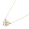 Used Cross Heart Necklace Necklace Silver925 K14YG Gold Silver Used