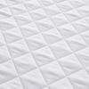 Waterproof Quilted Fitted Sheet Soft Solid Color Mattress Cover for All Seasons Non Slip Mat with Elastic Band