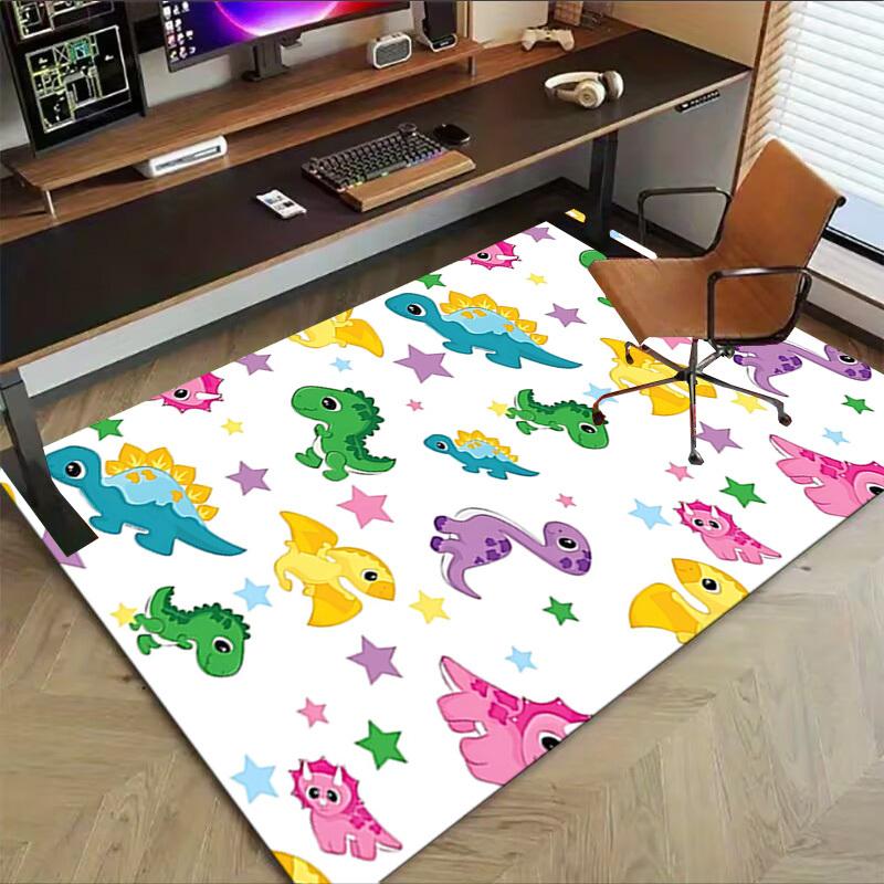 1PC Dinosaur Star Extra Large Non Slip Floor Carpet, Office, Family, Bedroom, Studio   Large Area Rug Indoor Rugs, , Vibrant Colors