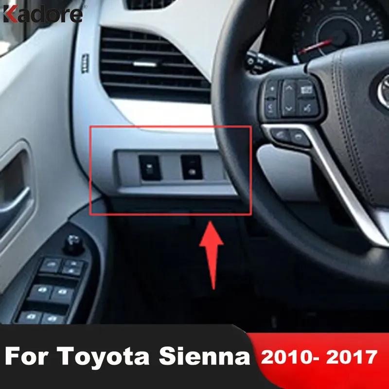 Car Head Light Lamp Switch Control Button Panel Cover Trim For Toyota Sienna 2010-2014 2015 2016 2017 Matte Interior Accessories