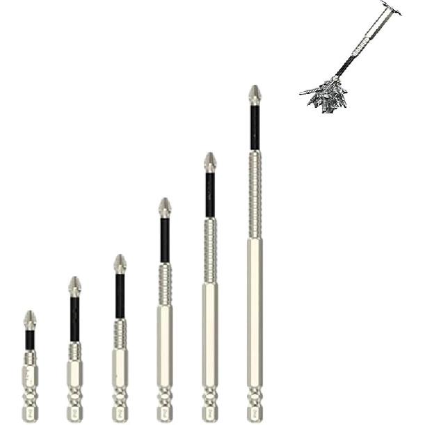 High-Magnetic Screwdriver Drill Bit Set, Strong Magnetic Durability Screwdriver Drill Bit Set, Anti-Slip Magnetic Electric Screwdriver Set, 25 50 65