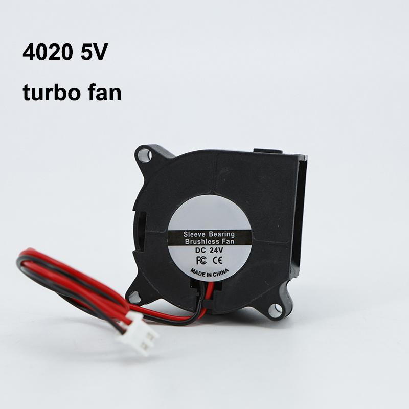 2Pin 4cmx2cm DC 5V 4020 Blower Turbo Cooling Fan Brushless for 3D Printer Cooler 40x40x20mm Xh2.54