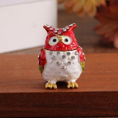 Jewelry Box Owl Trinket Holder Collectible Figurine Organizer for Bracelets Pendants