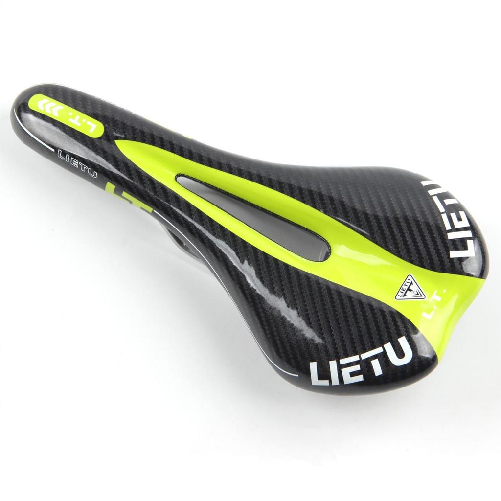 Mountain Bike Carbon Pattern Bicycle Saddle Seat Cushion 3621