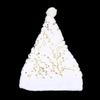 Cute Bronzing Snowflake Pure White Imitation Rabbit Fur Christmas Hat Star Plush Hat Adult Children Party Decorations