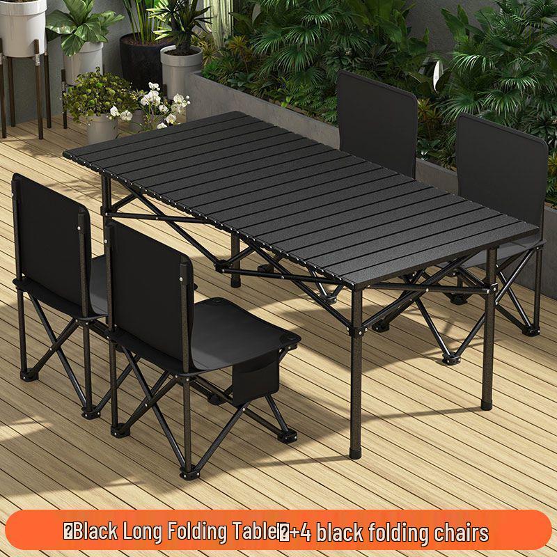 Portable Folding Outdoor Picnic and Camping Table & Chair Set