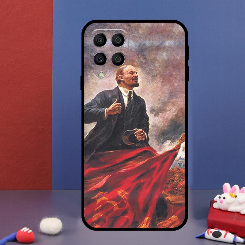 Lenin Soviet Union Flag For Samsung Galaxy M31 M51 M33 M13 M23 M53 M15 M55 M14 M34 M54 M20 M30s M32 M52 Phone Case