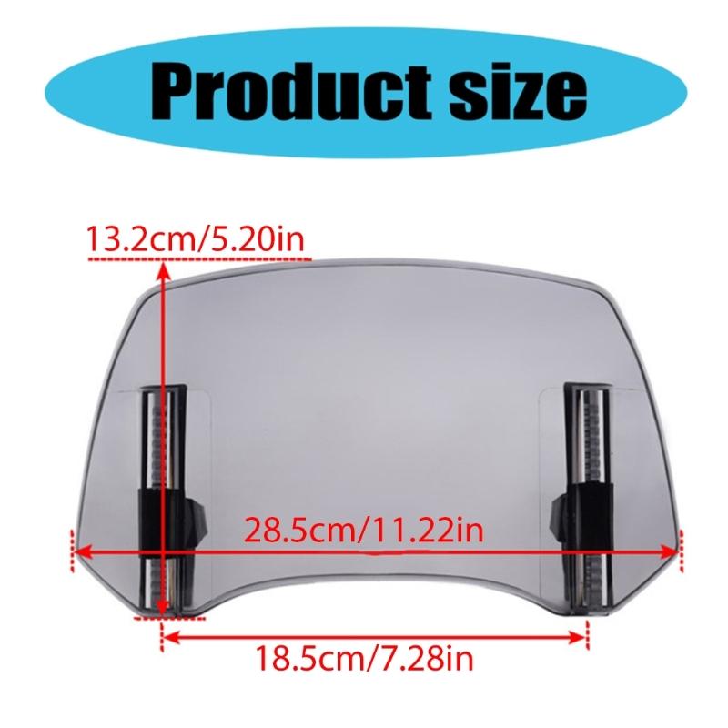 Motorcycle Deflector Universally Motorcycle Modified Windshield Windscreen PC Lens Windscreen for Most Model