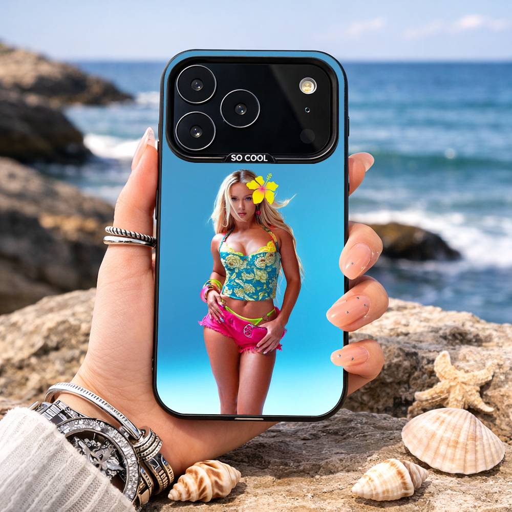 Singer Z-Zara L-Larsson Phone Case For iPhone17,16,15,14,13,12,11,Pro,MAX White Matte Shockproof Cover iPhone14