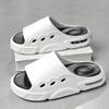 Fashion New Summer Slippers Men's EVA Pure Color Simple Soft Comfortable Fashion Super Fire Trend Shape Two-Color Bottom Flip-Flops