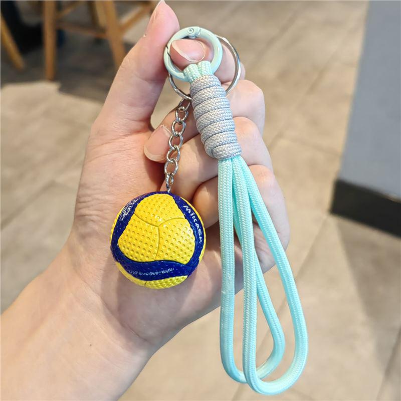 Exquisite Volleyball Keychain: Sporty Pendant for Men, Women, Backpack Ornament, Souvenir Gift