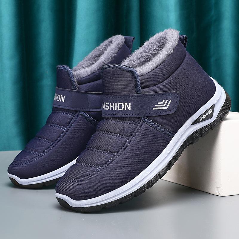 Cotton shoes men's new winter old Beijing cotton shoes piled thickened Velcro snow boots men's cotton shoes