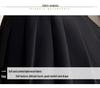 High-Waist Wool Pleated A-Line Skirt with Pockets - Slim Fit, Large Sizes for Autumn & Winter