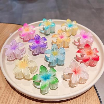 Plumeria Bonbónová Barva Vlasová Spona Víla - Elegantní Žraločí Spona Doplněk