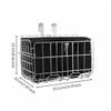 Front Bike Basket Reinforced Hook Design Black Normal