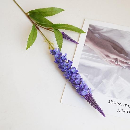 Single Stem Artificial Lavender Easy Care Not-fading Flower Arrangement Faux Silk Flower for Home Wedding Decoration