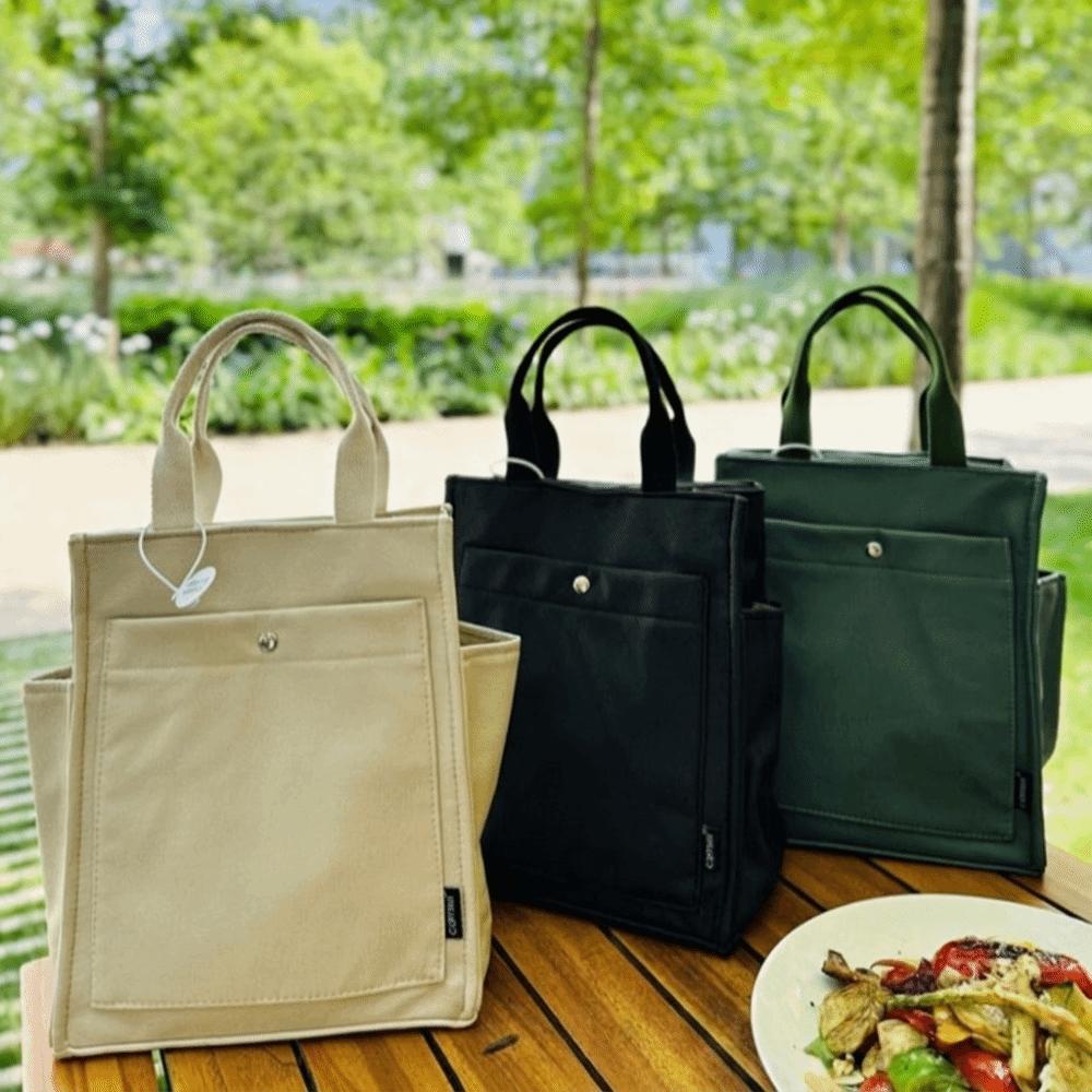 Large Capacity Shoulder Bag Multi-functional Student File Handbag Kid Tuition Bag Daily Use