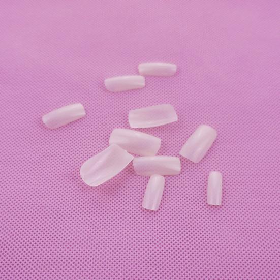 500Pcs/Box Nail Tips Transparent Lightweight Natural Color Round Head Extension Fake Nails for Women