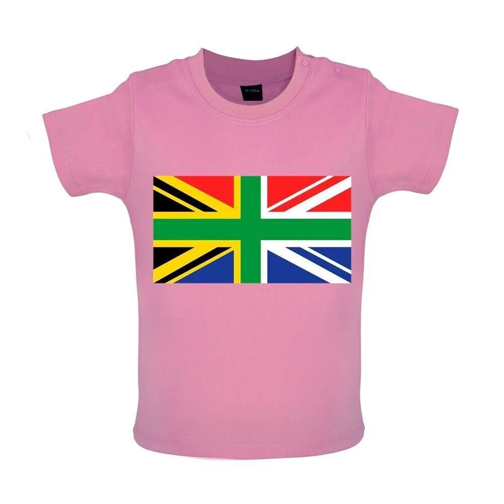 South Africa Union Jack - Kids T-Shirt Tees Top - UK Flag Africa Cape Town 140