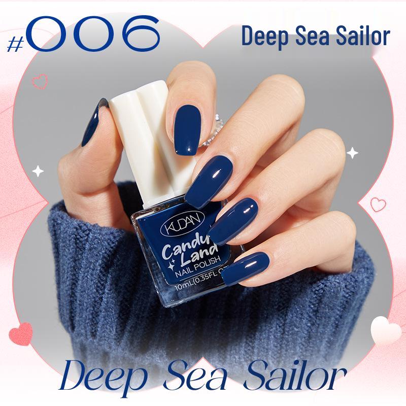 Candy Land Quick-Dry Water-Based Peelable Nail Polish - Long-Lasting Glitter Nude Care