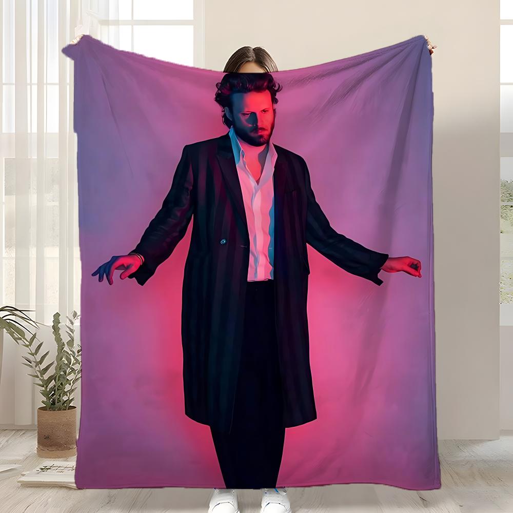 

Father John Misty Throw Kid-Friendly Flannel Throw Blanket Soft Warm Anti-Static Washable All Season 75x90cm