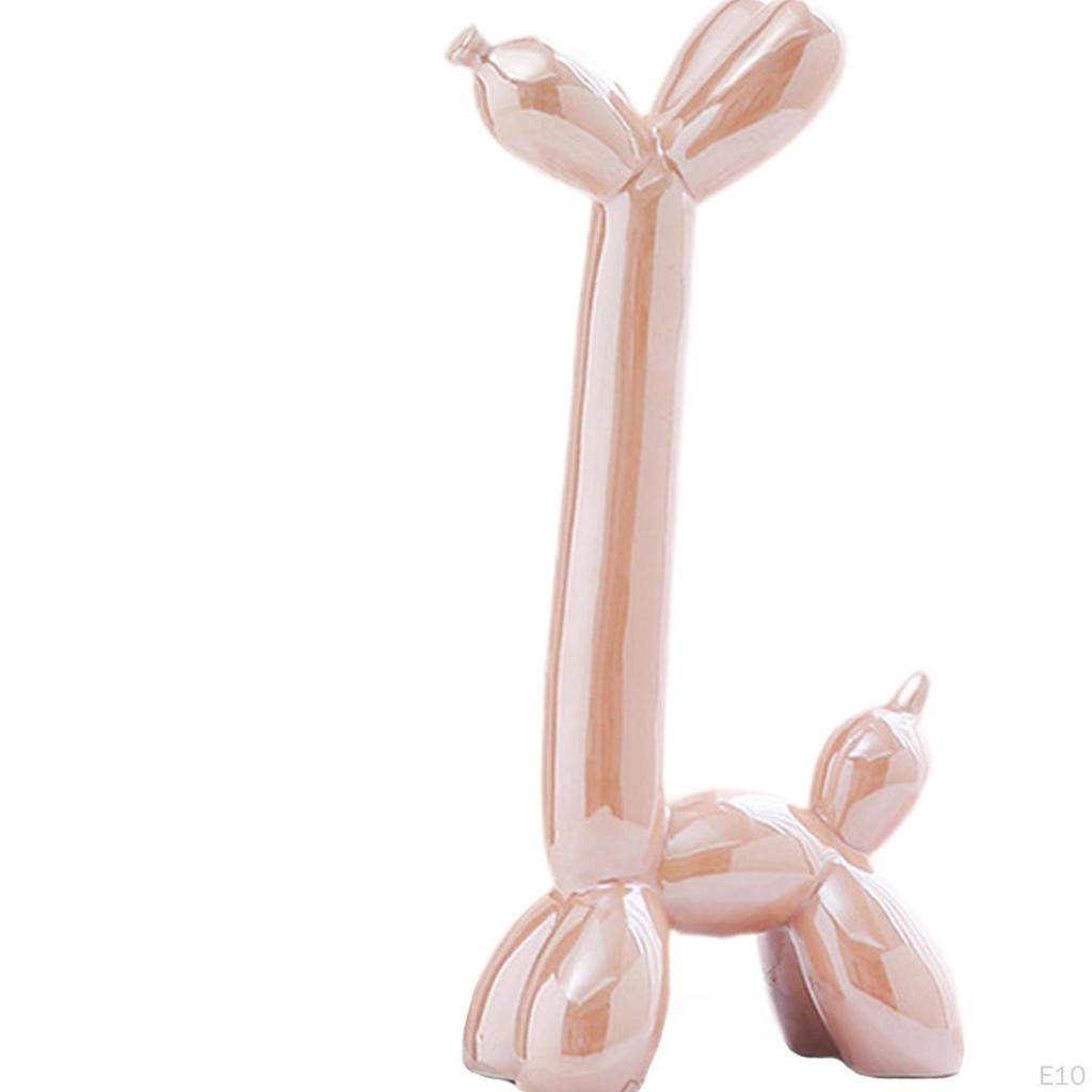 Balloon Dog Sculpture Desktop Collectible Figurine for Bedroom Indoor Office
