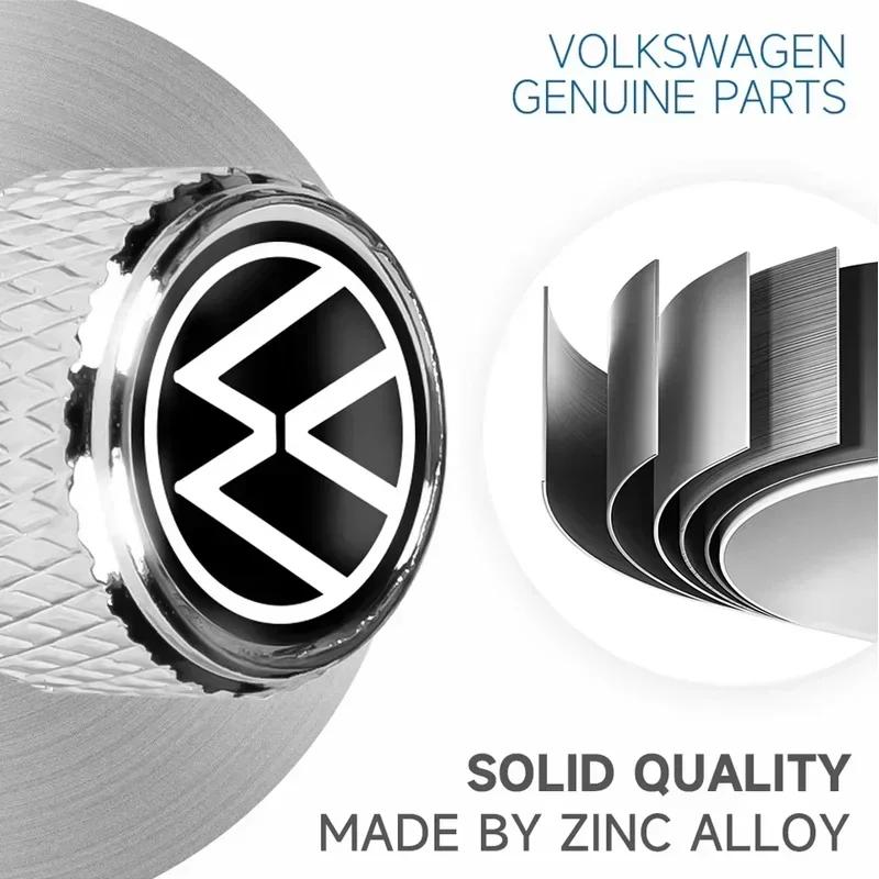 Nové 4ks Krytky ventilků kol automobilu Stonky Stylizace pro Volkswagen VW R-line GTI UPi Golf 7 Golf 8 Passat Jetta Touran CAD