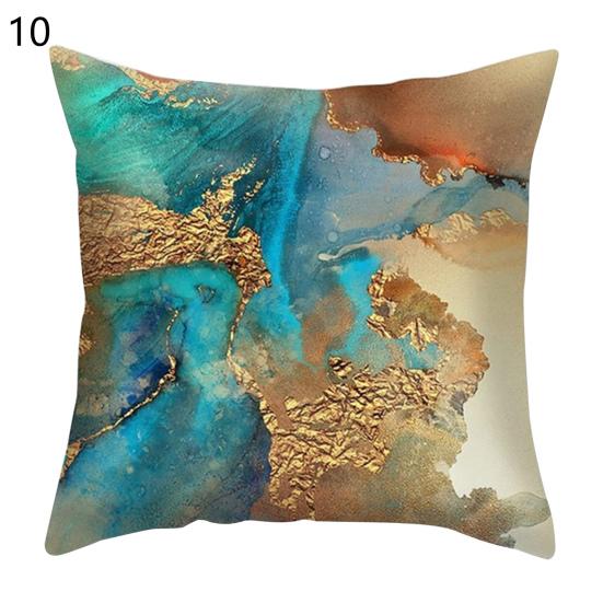 

Чехол для подушки с мягкой текстурой, простой в использовании, льняной, мраморный, с принтом, наволочка для дивана, аксессуары для дома 10