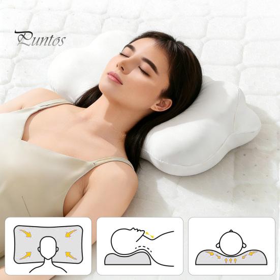 Adjustable Height Pillow Cloud Memory Foam Contoured with Washable Cover Neck Cervical Support Ergonomic for Side Back Stomach Sleepers