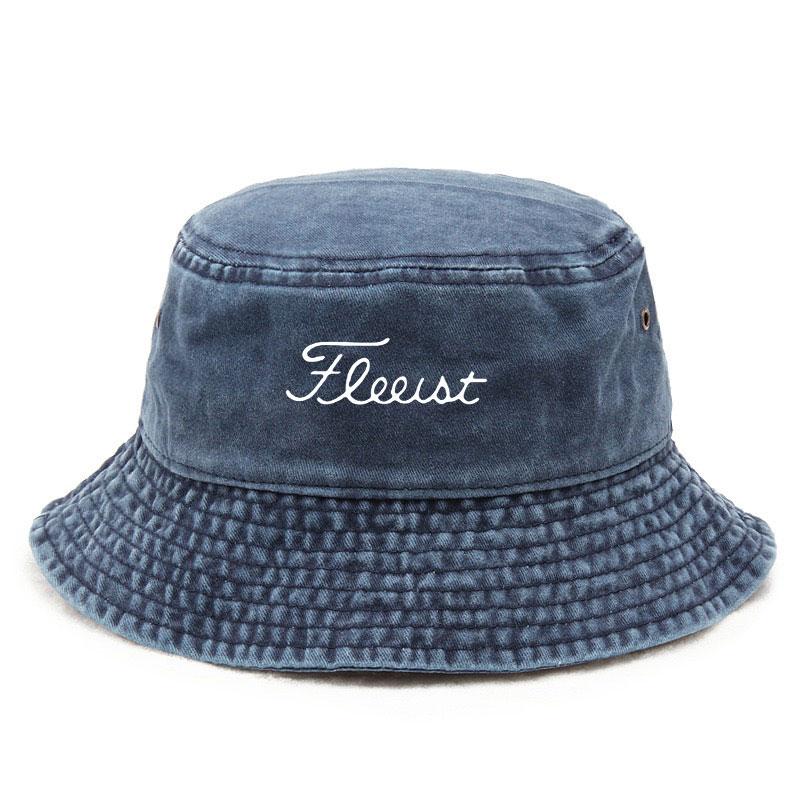 Chapeau seau délavé vintage Chapeau de pêche pour hommes Protection solaire Casquette d'été d'extérieur Sombrero de Pescador bleu