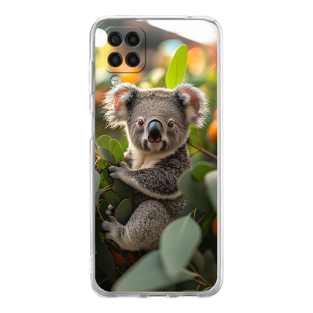Phone Case For Samsung Galaxy A13 A33 A35 A55 A73 A53 A23 A51 A71 A21S A72 A31 A41 A05s A03S A15 A25 5G Clear Cover Koala