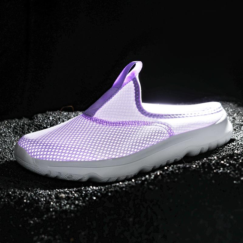 Round-toe Couple's Slippers Soft-soled Walking Shoes Men Women Light Breathable Flats Comfortable Indoor Slipper