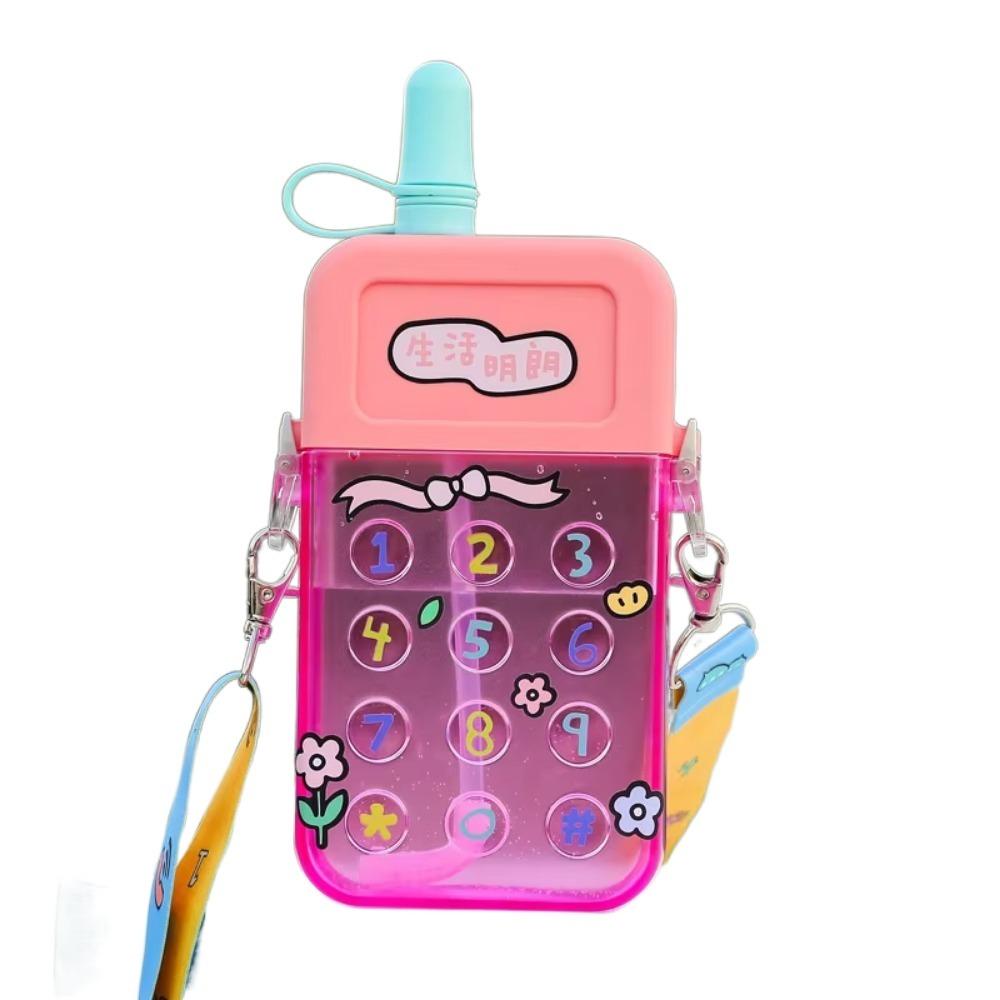 Shatter-resistant Mobile Phone Water Bottle Cartoon Sport Drinking Cup Travel