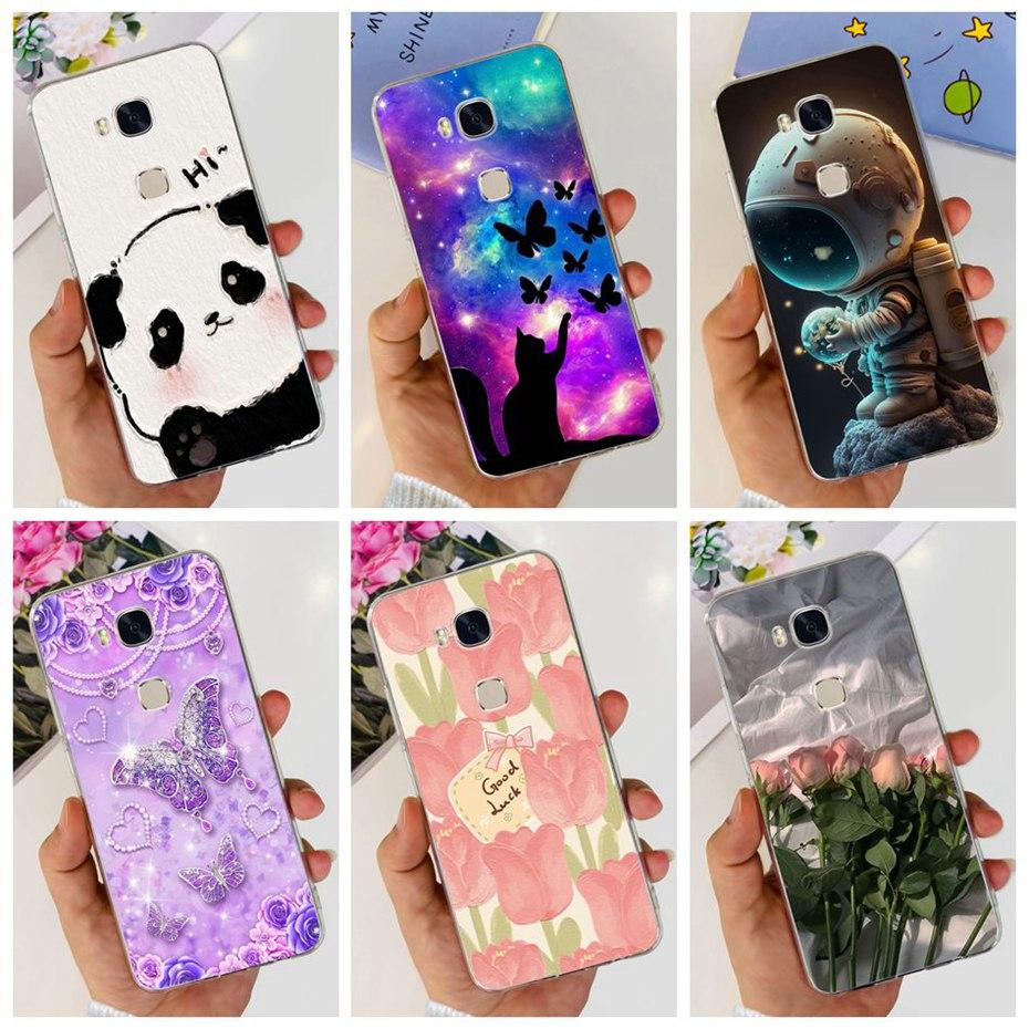 Lovely Printing Case For Huawei GR5 KII-L22 KII-L21 / GR5 2017 BLN-L21 BLN-L22 Soft Silicone TPU Back Cover Phone Cases