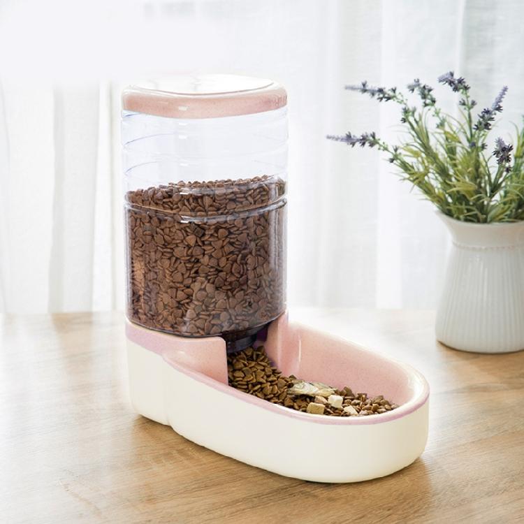 Elevated Feeder Automatic Water Supply System Detachable Metal Bowl Slip Resistant Base For Pet