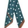 DOYOUKNOWMC ALL SEASON Golf Thick Dot Print Green Scarf