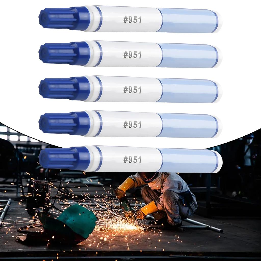 5 Pcs 951 Soldering Flux Pen 10ml Low-Solid Cleaning-free Welder Pen 140*15mm For PCB Board Welding Equipment Accessories