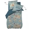 Duvet Cover Set 140 X 200 "Minots" Reversible 100% Cotton / 57 Threads/cm² - Map - -