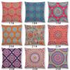 Neuheiten Boho Bunt Sonnenaufgang Regenbogen Diamantblumen Blüte Paisley Blumenmuster Mandalas Drucke Kissenbezug Kissen