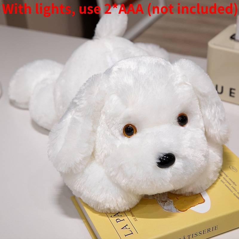 Dog Glowing Color Plush Toy Animal Puppy Stuffed Doll Decorations Kids Gift