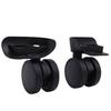 2pcs Luggage Suitcase Double Row Wheels Black Quiet Universal Rotation Casters Replacement