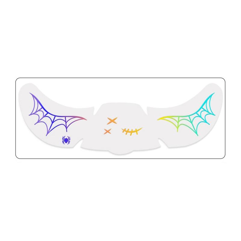 1Pcs Laser Halloween Freckle Tattoo Patch,Temporary Tattoo Stickers Hot Stamping Freckles Makeup Patches Face Makeup