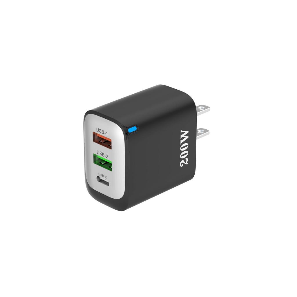 Dual USB & 1C Port 12W Multi-Port Charger - EU/US/UK Compatible