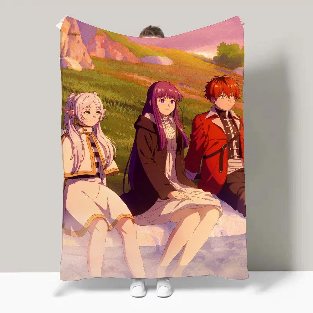 ANIME F Frieren CUTE B Beyond Journey's End Blanket Design Lightweight For Dorms, Naps, Living Room, Office,Sofa