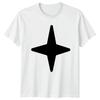 Four Point Star Design T-Shirt Geometric Minimalist Graphic Design Birthday Gift